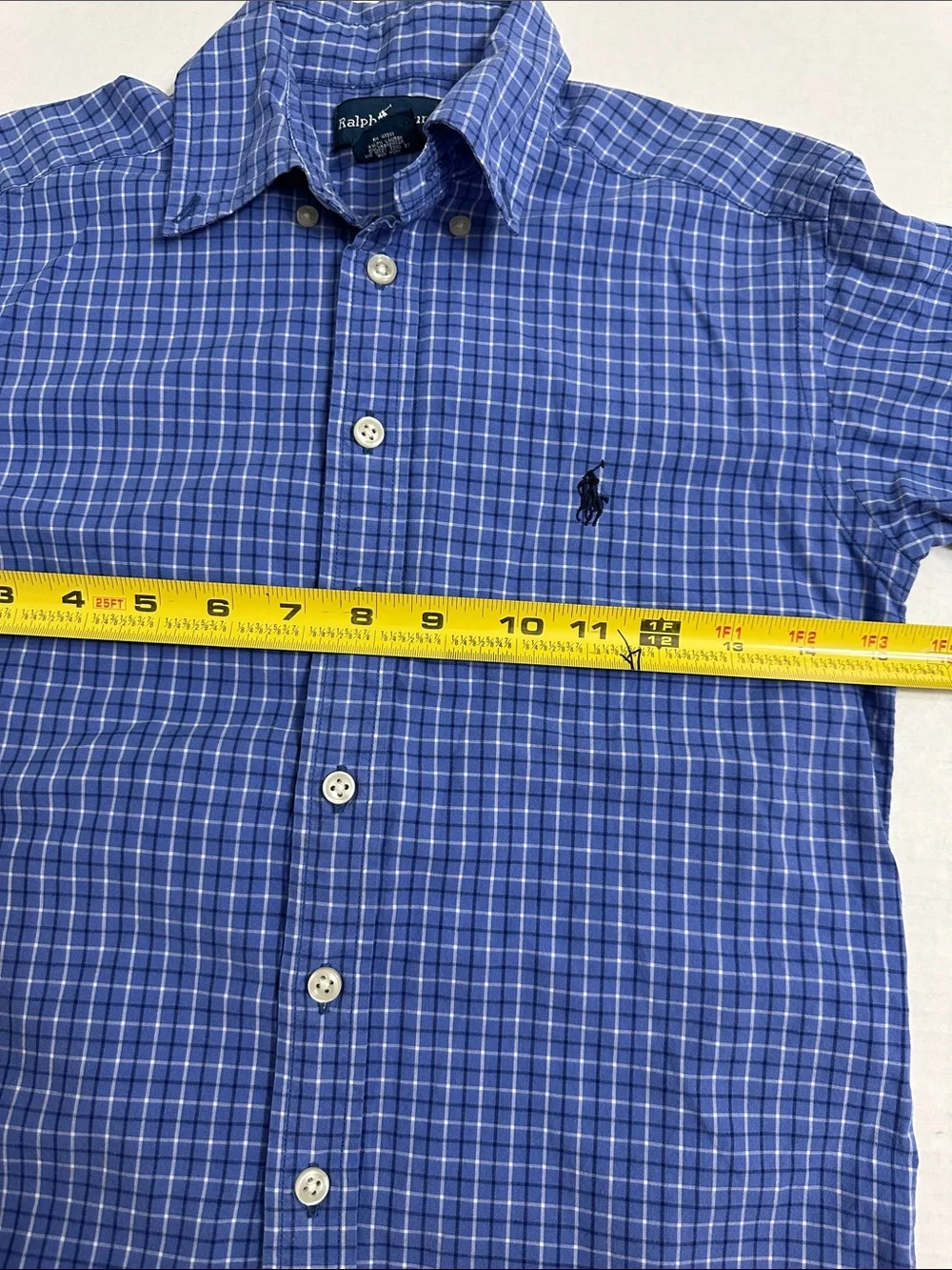 Ralph Lauren Button Down Shirt Long Sleeve Blue Youth Boys Small 8/10
